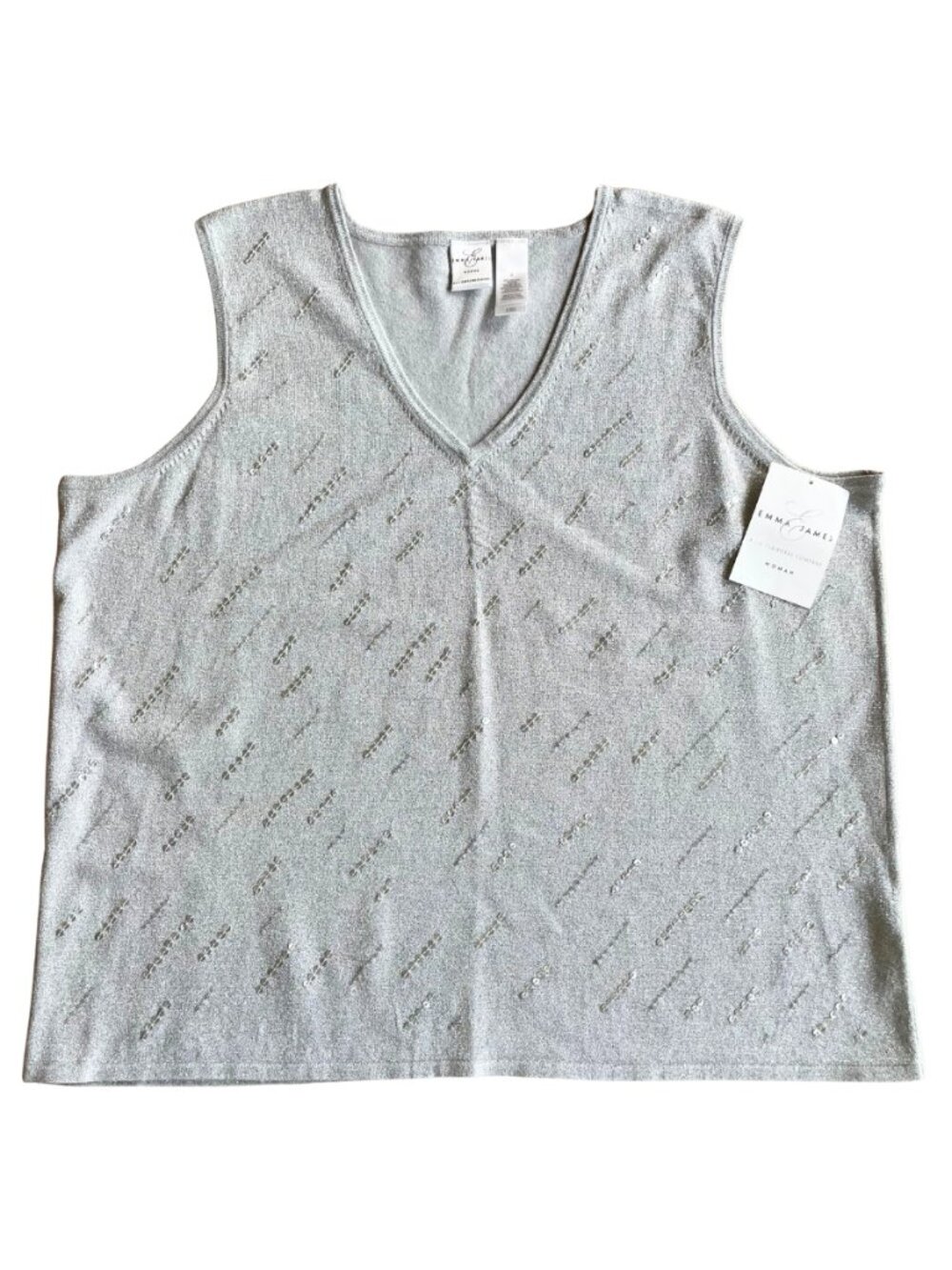 Entire Closet $5! NEW Emma James Liz Claiborne Silver Sequin Tank Top